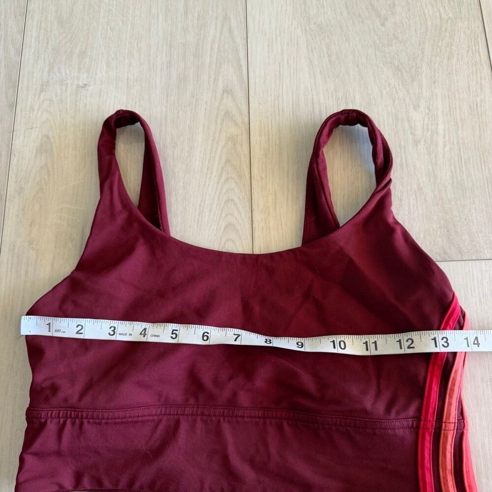Lululemon Take A Hint Bra Deep Rouge size 8 - Picture 3 of 8